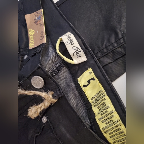 NWT Indigo Rein Leather-Like Skinny Pants Size 5 - Picture 4 of 5